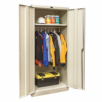GRAINGER 430W362478PT K3917 Storage Cabinet 78 x36 x24 Tan 1Shlv