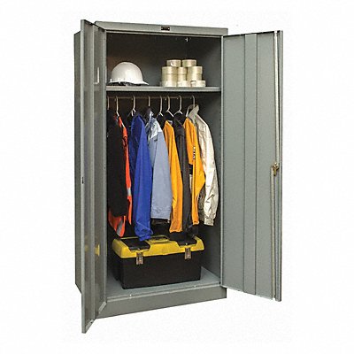 GRAINGER 430W362478AHG K3916 Storage Cabinet 78 x36 x24 DrkGry 1Shlv