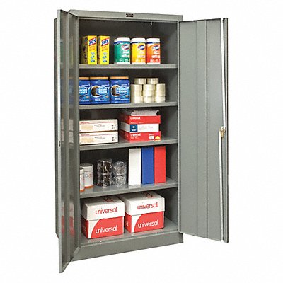 HALLOWELL 815S18HG Storage Cabinet 78 x36 x18 DrkGry 4Shlv