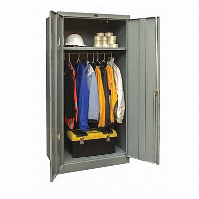 GRAINGER 835W24AHG Storage Cabinet 78 x36 x24 DrkGry 1Shlv