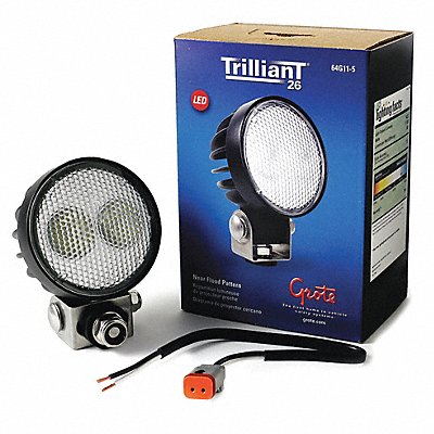 GROTE 64G115 Work Light 1800 lm Round LED 4-1/4 H