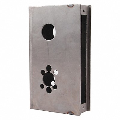 KEEDEX KBXMOR2 Weldable Gate Box Silver 4-5/8 W