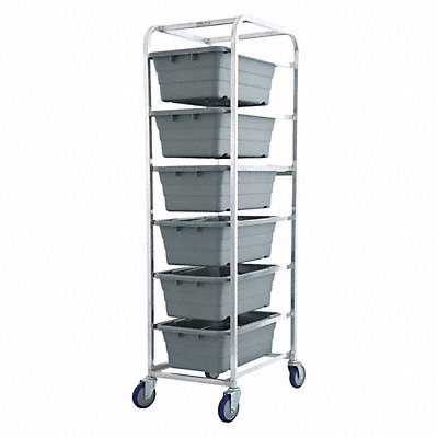 GRAINGER ALL6KIT Tub Rack 600 lb Ld Cap. Aluminum Cart