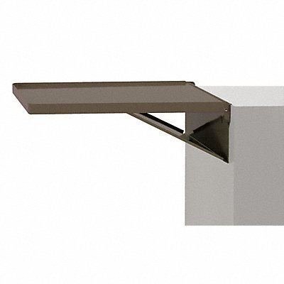 KENNEDY DS1B Brown Side Shelf Steel 20 1/8 in W