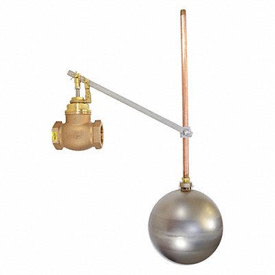 GRAINGER GHL150GR Float Valve Bronze FNPT 100 psi 1-1/2