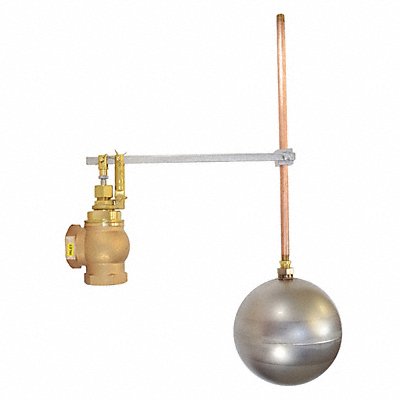 GRAINGER AHLB150GR Float Valve Bronze FNPT 100 psi 1-1/2