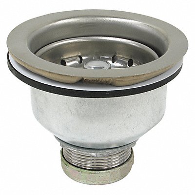 PERFECT PUTTY 593170 Sink Drain 4 1/2 in Dia SS