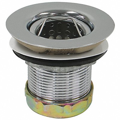 PERFECT PUTTY 593060 Sink Drain 3 1/2 in Dia SS