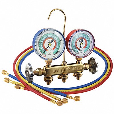 JB INDUSTRIES 22733 Mechanical Manifold Gauge Set 3 Valves