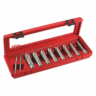 MILWAUKEE 49228440 Annular Cutter Set 8pc Tungsten Carb Tip