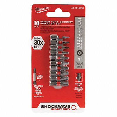 MILWAUKEE 48324618 Insert Bit Torx(R) Bit Style Alloy Steel