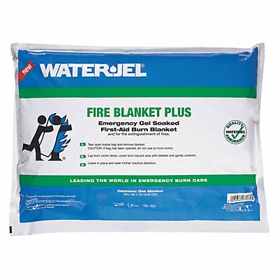 WATERJEL G7260P469000 Fire Blanket 5 ft W 6 ft L Tan