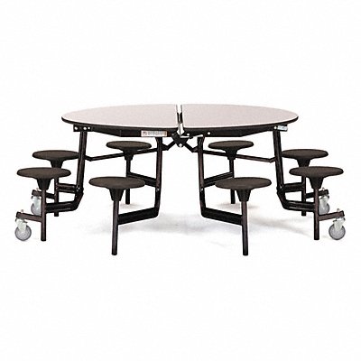 NATIONAL PUBLIC SEATING MTR60SMDPEPCGY10 Mobile Stool Table 29 H 81 W 81 D