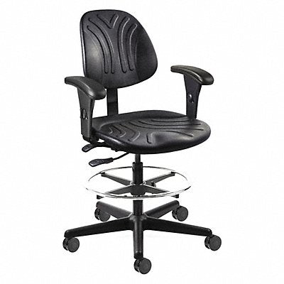BEVCO 7501DAA3750S5 Chair 350 lb wt. Cap. Black Seat
