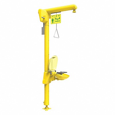 BRADLEY S19304D2TL Traced Shower 16-1/2 W Top Inlet w/Light