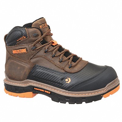 WOLVERINE W10717 Hiker Boot M 9 1/2 Brown PR