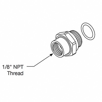 OVAL LSS105605 Charging Adaptor SS Material PK5
