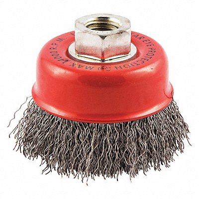 GRAINGER 66252839076 Cup Brush Arbor Hole Mount 13/16 L Trim