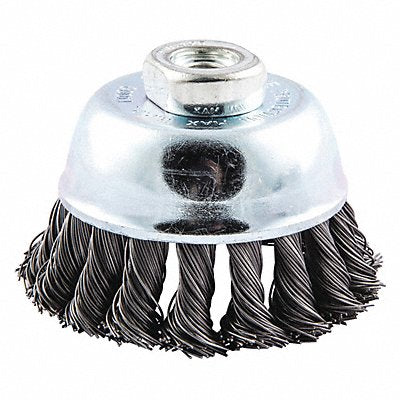 GRAINGER 66252839075 Knot Wire Cup Brush Threaded Arbor Mount