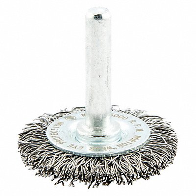 GRAINGER 66252838963 Wire Wheel Brush Shank Mount 1/4 L Trim