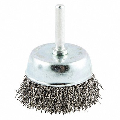 GRAINGER 66252838860 Crimped Wire Cup Brush Shank Mount