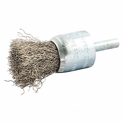 GRAINGER 66252838897 Crimped Wire End Brush Shank Size 1/4