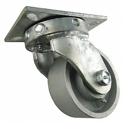 GRAINGER 416P26 Kingpinless Plate Castor Swivel 3500 lb.