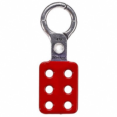 MASTER LOCK 416 Lockout Hasp Snap-On Red 4-3/8in. L