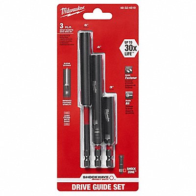 MILWAUKEE 48324519 Drive Guide 1/4 Hex Shank Sz Magnetic