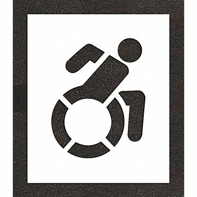 RAE STL11632101 Pavement Stencil 29 H 25 W 0.063 Thick
