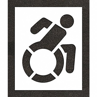 RAE STL10833901 Pavement Stencil 47 H 38 W 0.125 Thick