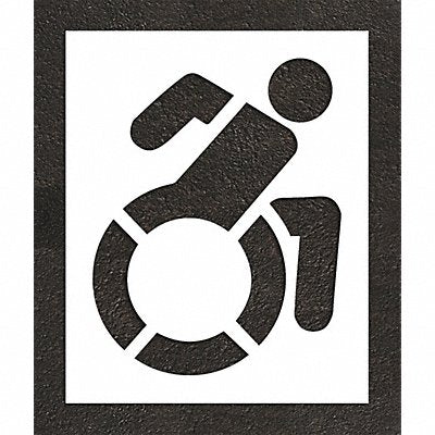 RAE STL11634801 Pavement Stencil 56 H 45 W 0.063 Thick