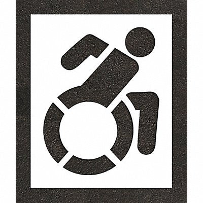 RAE STL10834801 Pavement Stencil 56 H 45 W 0.125 Thick