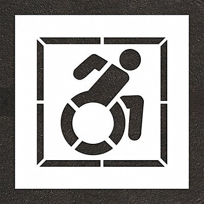RAE STL11632402 Pavement Stencil 32 H 32 W White
