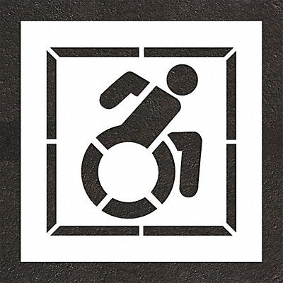 RAE STL11633002 Pavement Stencil 38 H 38 W 0.063 Thick
