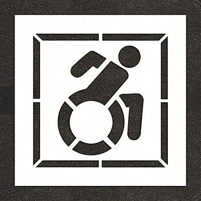 RAE STL10833002 Pavement Stencil 38 H 38 W 0.125 Thick
