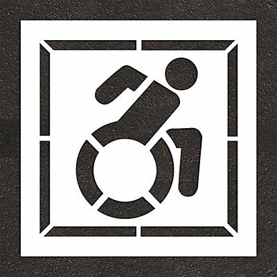 RAE STL10834202 Pavement Stencil 50 H 50 W 0.125 Thick
