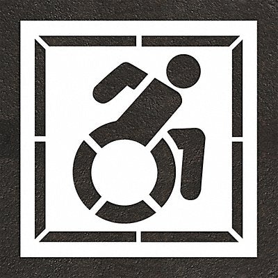 RAE STL10835602 Pavement Stencil 64 H 64 W 0.125 Thick