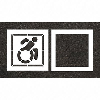 RAE STL10833003 Pavement Stencil 38 W 0.125 Thick 2 pcs
