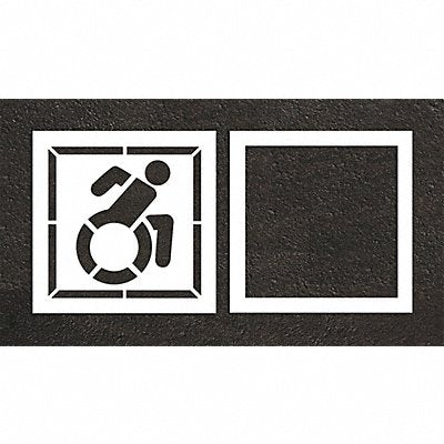 RAE STL11633903 Pavement Stencil 47 W 0.063 Thick 2 pcs