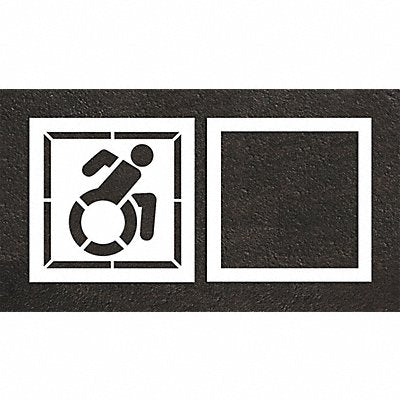 RAE STL10834203 Pavement Stencil 50 W 0.125 Thick 2 pcs
