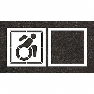 RAE STL10834803 Pavement Stencil 56 W 0.125 Thick 2 pcs