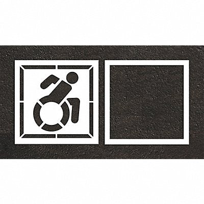 RAE STL10835603 Pavement Stencil 64 W 0.125 Thick 2 pcs
