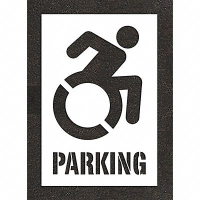RAE STL11634004 Pavement Stencil 41 W 0.063 Thick Whit