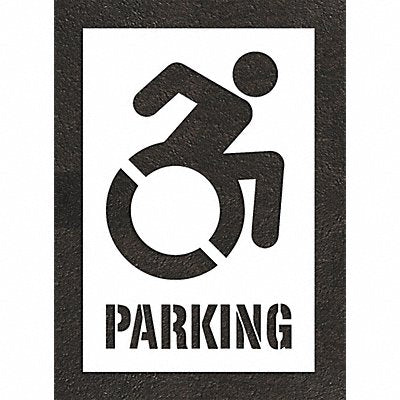RAE STL10834004 Pavement Stencil 41 W 0.125 Thick Whit