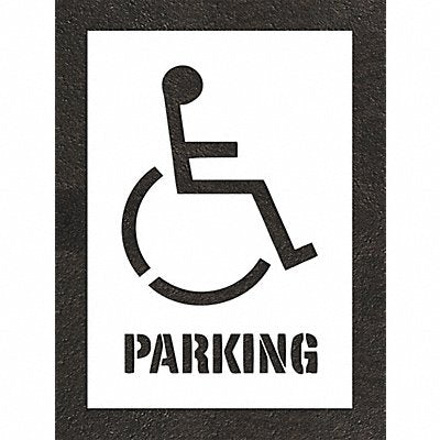 RAE STL11633606 Pavement Stencil 55 H 37 W 0.063 Thick