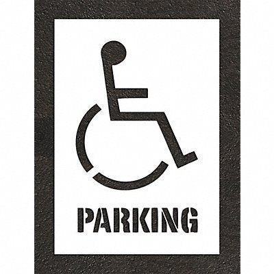 RAE STL10833606 Pavement Stencil 55 H 37 W 0.125 Thick