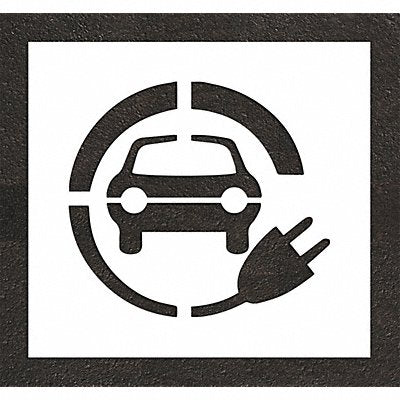 RAE STL10852412 Pavement Stencil 35 W 0.125 Thick White