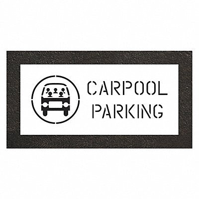 RAE STL10850428 Pavement Stencil 19 H 12 W 0.125 Thick