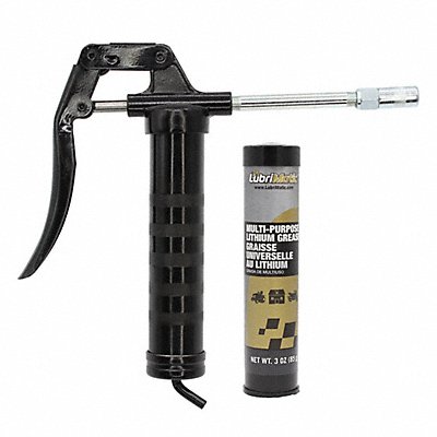 LUBRIMATIC 30132 Manual Grease Gun 6 3/8 in L 3 500 psi